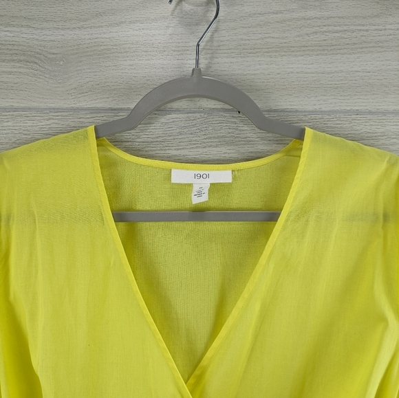 1901 Wrap Tie Waist Short Sleeve Top - Picture 2 of 8